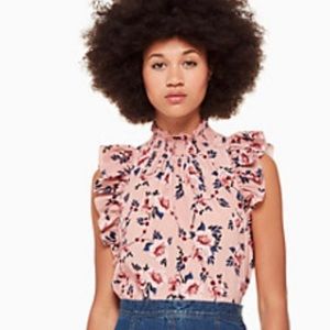 Kate Spade prairie rose flutter top